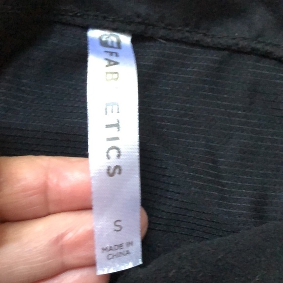 Fabletics black lace pullover funnel neck sweater - Picture 5 of 9